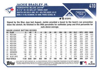 2023 Topps - Gold Star #410 Jackie Bradley Jr. Back