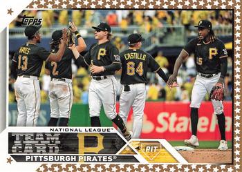 2023 Topps - Gold Star #430 Pittsburgh Pirates Front