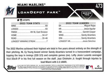 2023 Topps - Gold Star #473 Miami Marlins Back