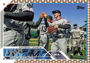 2023 Topps - Gold Star #473 Miami Marlins Front