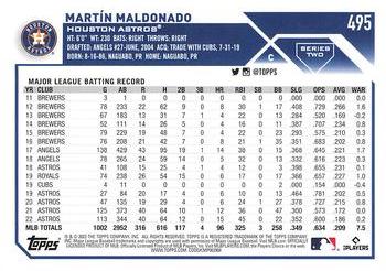 2023 Topps - Gold Star #495 Martín Maldonado Back