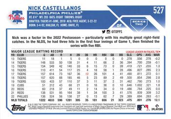 2023 Topps - Gold Star #527 Nick Castellanos Back
