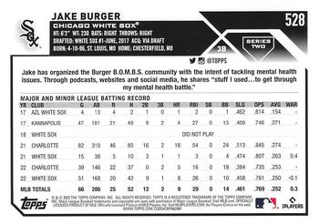 2023 Topps - Gold Star #528 Jake Burger Back