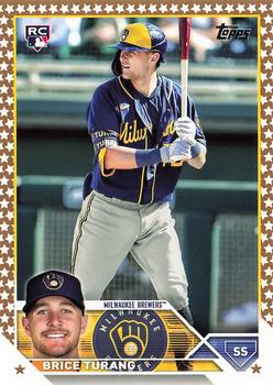 2023 Topps - Gold Star #530 Brice Turang Front