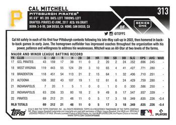 2023 Topps - Blue Star #313 Cal Mitchell Back