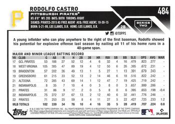 2023 Topps - Blue Star #484 Rodolfo Castro Back