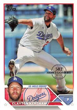 2023 Topps - 582 Montgomery Club Foil Stamped #22 Clayton Kershaw Front