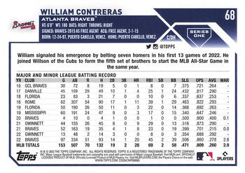 2023 Topps - 582 Montgomery Club Foil Stamped #68 William Contreras Back