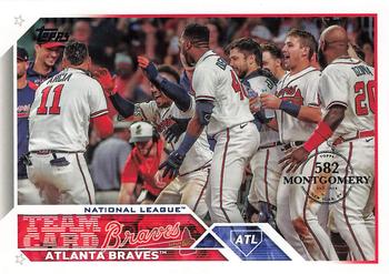 2023 Topps - 582 Montgomery Club Foil Stamped #168 Atlanta Braves Front