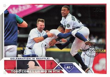 2023 Topps - 582 Montgomery Club Foil Stamped #174 Celebration in Seattle! Front