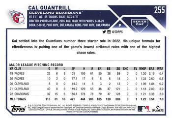 2023 Topps - 582 Montgomery Club Foil Stamped #255 Cal Quantrill Back