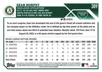 2023 Topps - 582 Montgomery Club Foil Stamped #309 Sean Murphy Back