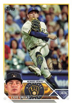 2023 Topps - 582 Montgomery Club Foil Stamped #322 Luis Urias Front