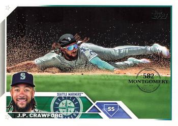 2023 Topps - 582 Montgomery Club Foil Stamped #380 J.P. Crawford Front