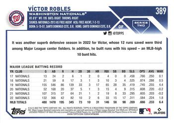 2023 Topps - 582 Montgomery Club Foil Stamped #389 Victor Robles Back