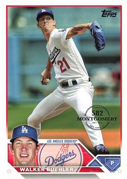 2023 Topps - 582 Montgomery Club Foil Stamped #391 Walker Buehler Front