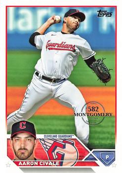 2023 Topps - 582 Montgomery Club Foil Stamped #433 Aaron Civale Front