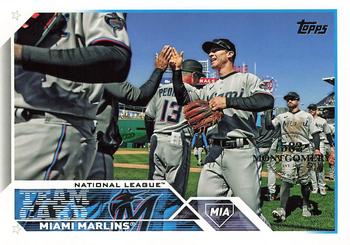 2023 Topps - 582 Montgomery Club Foil Stamped #473 Miami Marlins Front