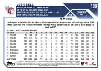 2023 Topps - 582 Montgomery Club Foil Stamped #488 Josh Bell Back