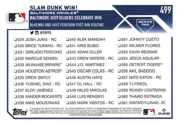 2023 Topps - 582 Montgomery Club Foil Stamped #499 Slam Dunk Win! Back