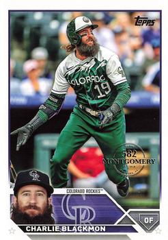 2023 Topps - 582 Montgomery Club Foil Stamped #523 Charlie Blackmon Front