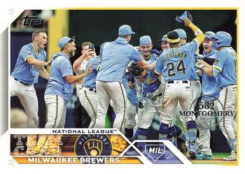 2023 Topps - 582 Montgomery Club Foil Stamped #533 Milwaukee Brewers Front