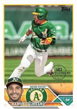 2023 Topps - 582 Montgomery Club Foil Stamped #581 Ramón Laureano Front