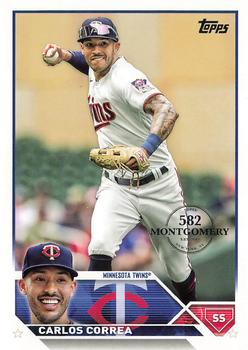 2023 Topps - 582 Montgomery Club Foil Stamped #583 Carlos Correa Front