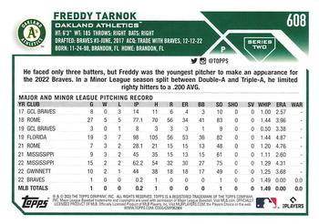2023 Topps - 582 Montgomery Club Foil Stamped #608 Freddy Tarnok Back