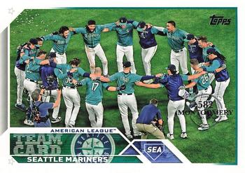 2023 Topps - 582 Montgomery Club Foil Stamped #627 Seattle Mariners Front