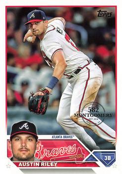 2023 Topps - 582 Montgomery Club Foil Stamped #660 Austin Riley Front