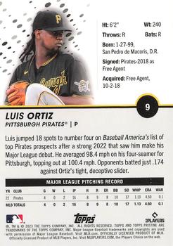 2023 Topps Pristine #9 Luis Ortiz Back