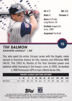 2023 Topps Pristine #15 Tim Salmon Back