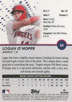2023 Topps Pristine #64 Logan O'Hoppe Back