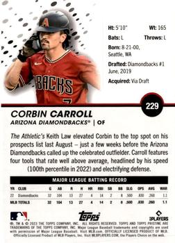 2023 Topps Pristine #229 Corbin Carroll Back