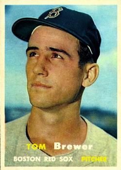 1957 Topps #112 Tom Brewer Front