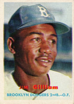 1957 Topps #115 Jim Gilliam Front