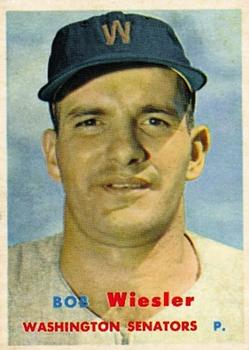 1957 Topps #126 Bob Wiesler Front
