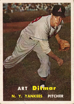 1957 Topps #132 Art Ditmar Front