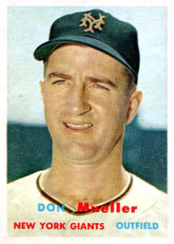 1957 Topps #148 Don Mueller Front