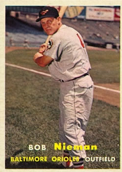 1957 Topps #14 Bob Nieman Front