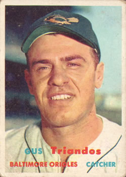 1957 Topps #156 Gus Triandos Front