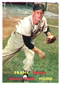 1957 Topps #168 Frank Lary Front