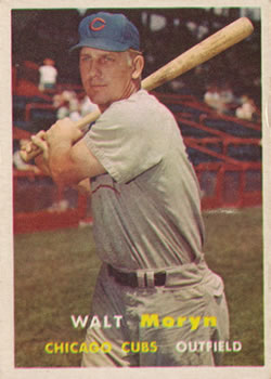 1957 Topps #16 Walt Moryn Front