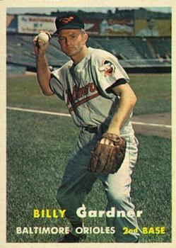 1957 Topps #17 Billy Gardner Front