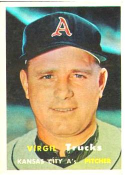 1957 Topps #187 Virgil Trucks Front