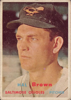 1957 Topps #194 Hal Brown Front