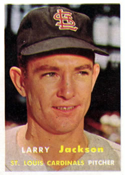 1957 Topps #196 Larry Jackson Front