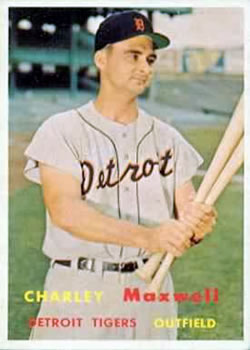 1957 Topps #205 Charley Maxwell Front