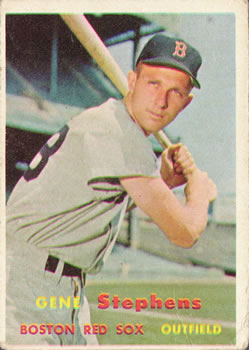 1957 Topps #217 Gene Stephens Front
